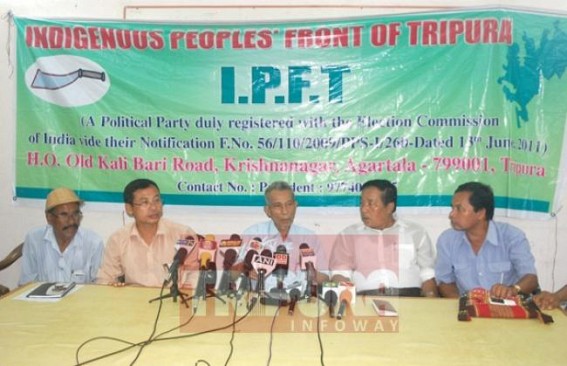 IPFT blames CPI-M for creating ethnic violence at Agartala, alleges ‘Face book to create Isolation’ IPFT blames CPI-M for creating ethnic violence at Agartala, alleges ‘Face book to create Isolation’